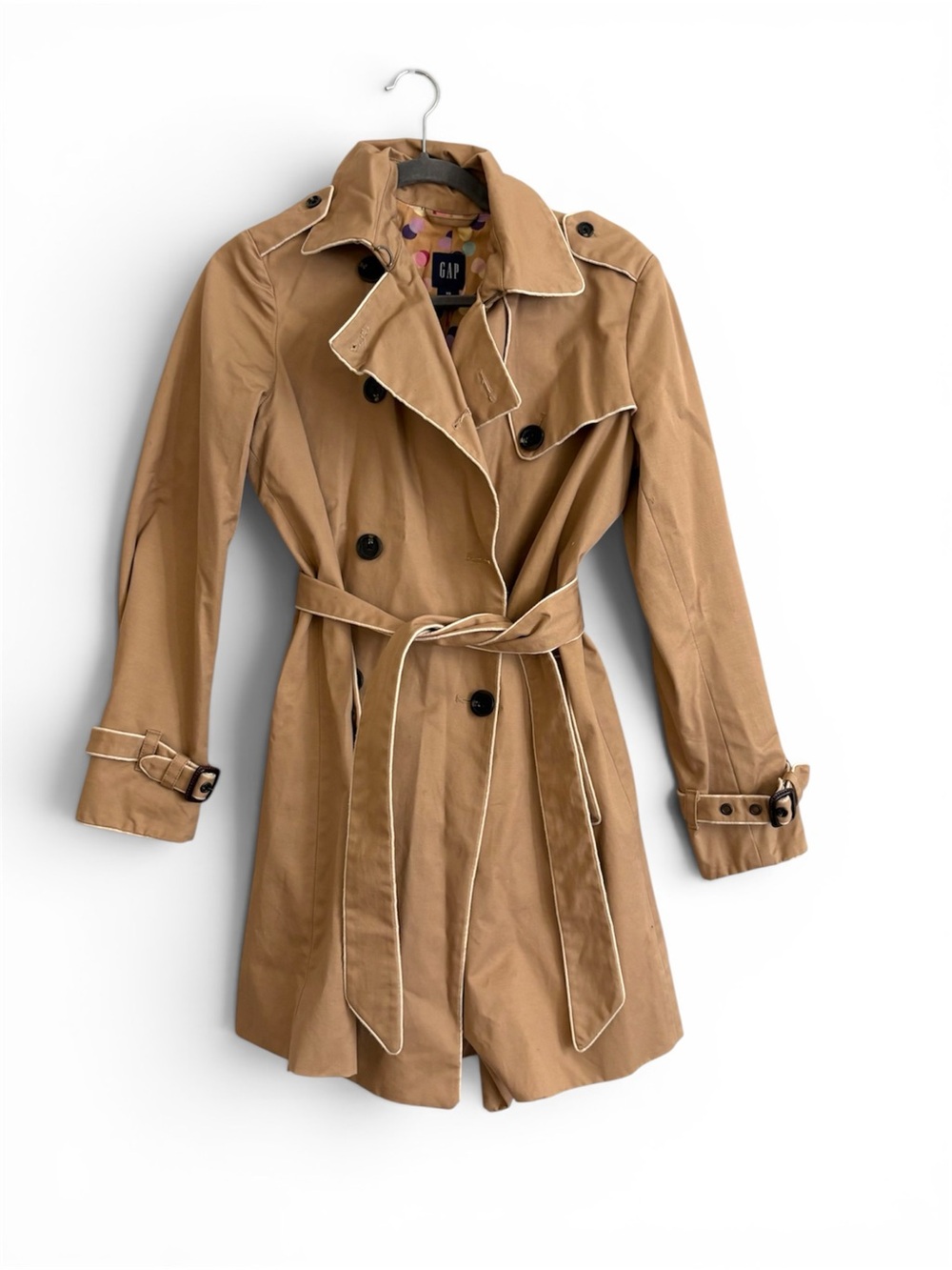 GAP Vintage Women’s Tan  Trench Coat with Belt